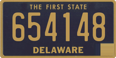 DE license plate 654148