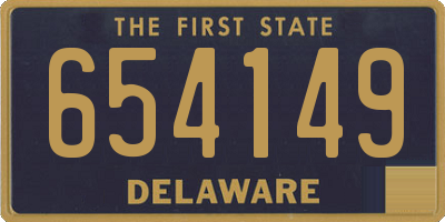 DE license plate 654149