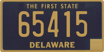 DE license plate 65415