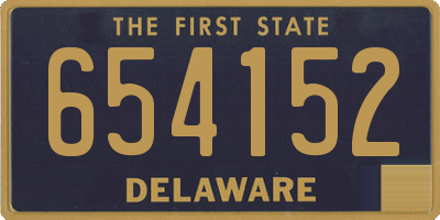 DE license plate 654152