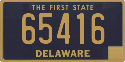 DE license plate 65416