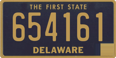 DE license plate 654161