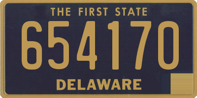 DE license plate 654170