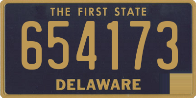 DE license plate 654173