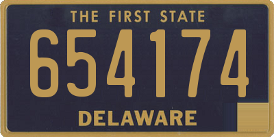 DE license plate 654174