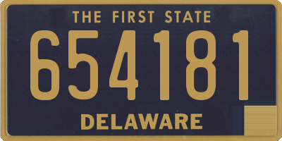 DE license plate 654181