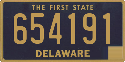 DE license plate 654191