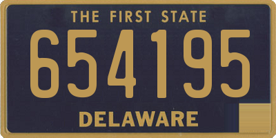 DE license plate 654195