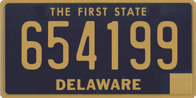 DE license plate 654199