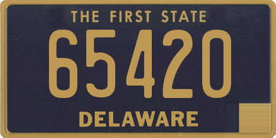 DE license plate 65420