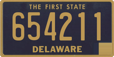 DE license plate 654211