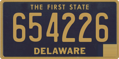DE license plate 654226