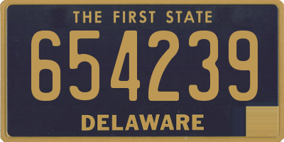 DE license plate 654239