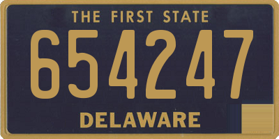 DE license plate 654247