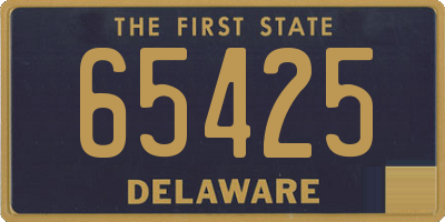 DE license plate 65425