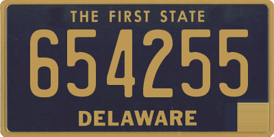 DE license plate 654255