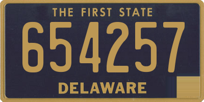 DE license plate 654257