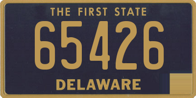 DE license plate 65426