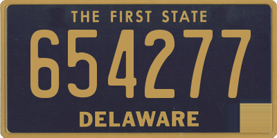 DE license plate 654277