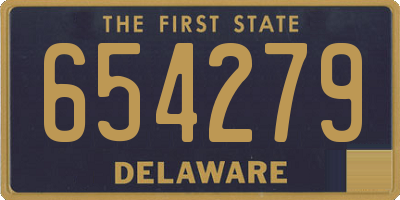 DE license plate 654279