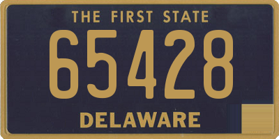 DE license plate 65428
