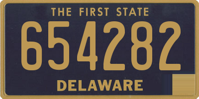DE license plate 654282