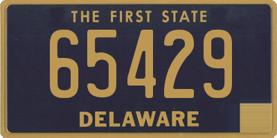 DE license plate 65429
