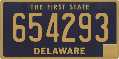 DE license plate 654293