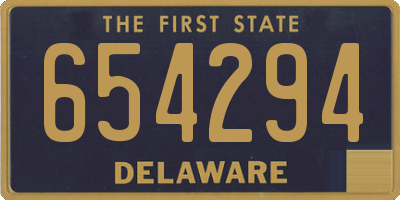 DE license plate 654294