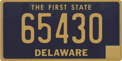 DE license plate 65430