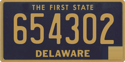 DE license plate 654302