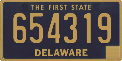 DE license plate 654319