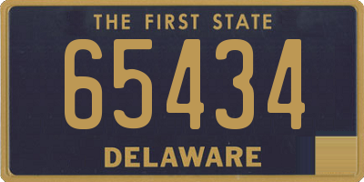 DE license plate 65434