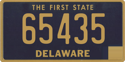 DE license plate 65435
