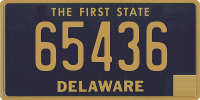 DE license plate 65436