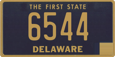 DE license plate 6544