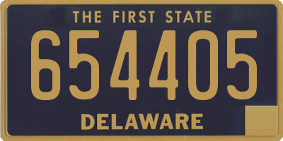DE license plate 654405