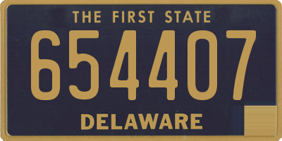 DE license plate 654407