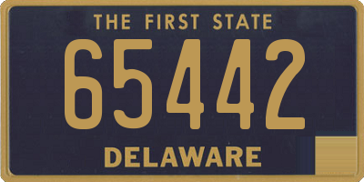DE license plate 65442