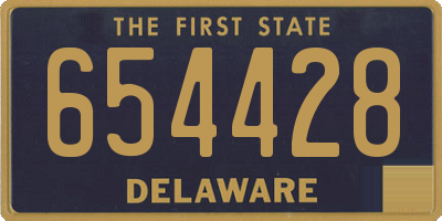 DE license plate 654428