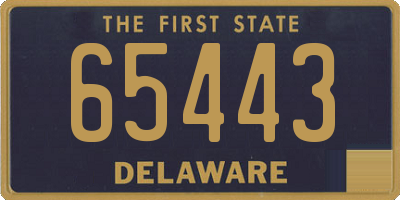 DE license plate 65443