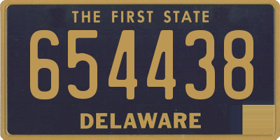 DE license plate 654438