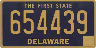 DE license plate 654439