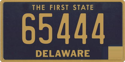 DE license plate 65444