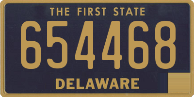 DE license plate 654468