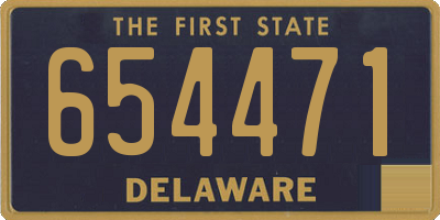 DE license plate 654471