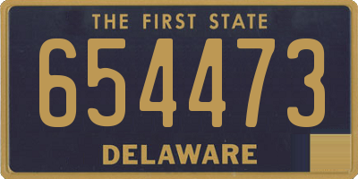 DE license plate 654473