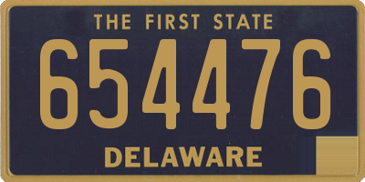 DE license plate 654476