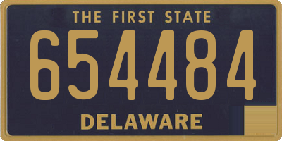DE license plate 654484