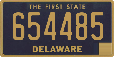 DE license plate 654485